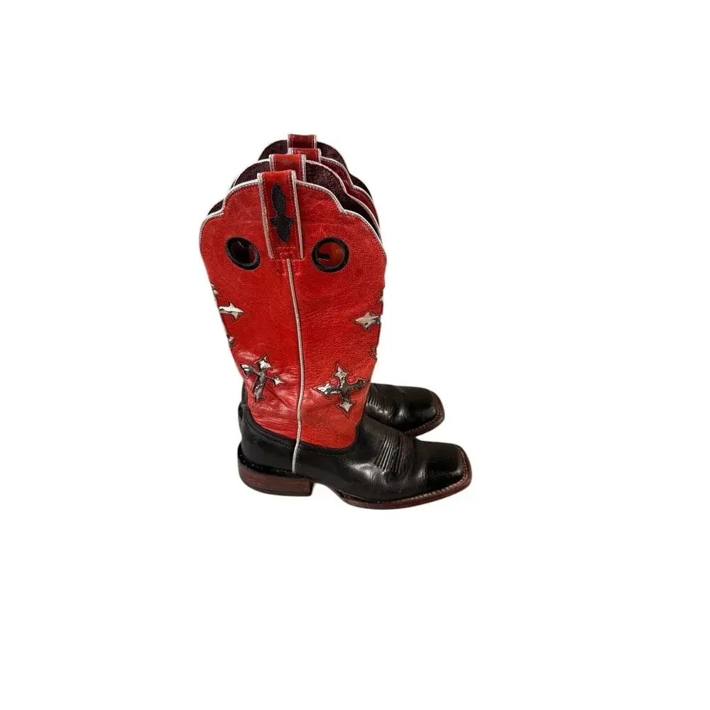 Ariat Women’s Rodeobaby Rocker Cross Boots - Picture 4 of 9